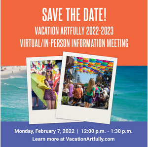 Vacation artfully meeting save the date